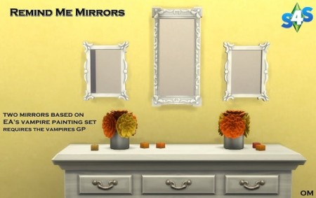 Remind Me mirrors by OM at Sims 4 Studio