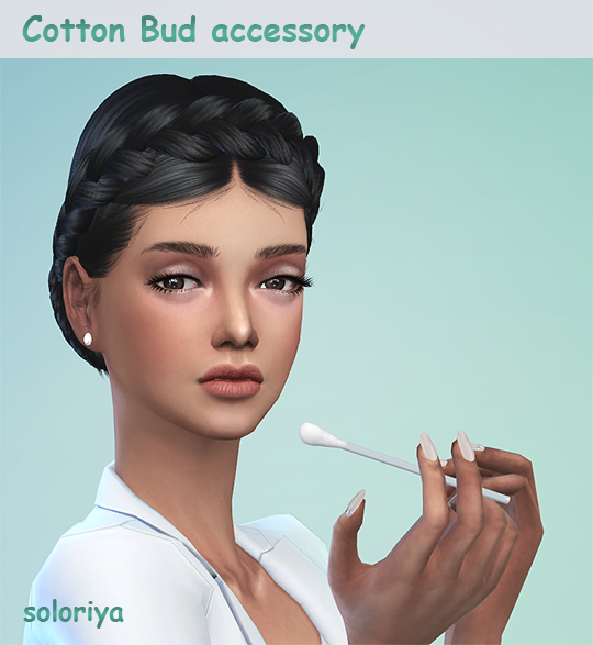 Sims 4 Cotton Bud Pose Acc at Soloriya