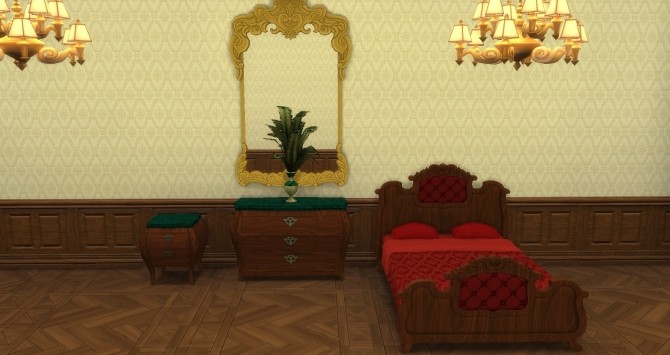 Sims 4 Boudoir Bedroom converted by TheJim07 at Mod The Sims
