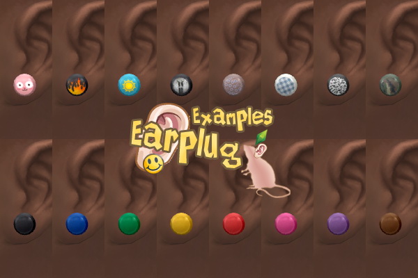 Sims 4 Earplug by Standardheld at SimsWorkshop