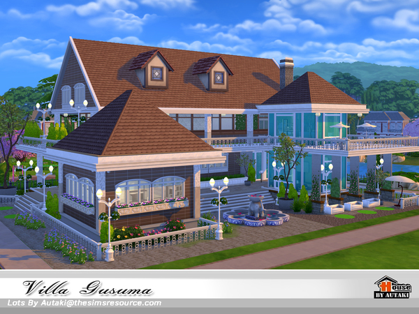 Sims 4 Villa Gusuma by autaki at TSR