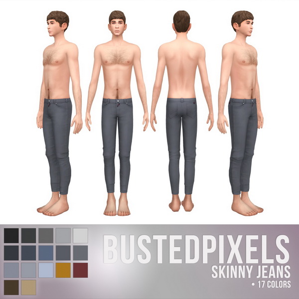 Sims 4 SWEATSHIRT & SKINNY JEANS at Busted Pixels