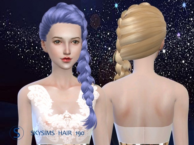 Sims 4 Skysims hair 190 (Pay) at Butterfly Sims