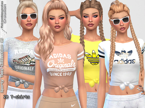 Sims 4 Sporty Tees Collection 05 by Pinkzombiecupcakes at TSR