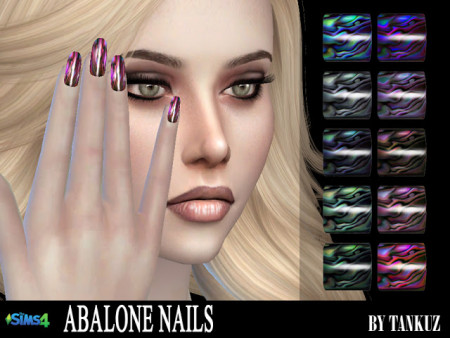 Abalone Nails at Tankuz Sims4