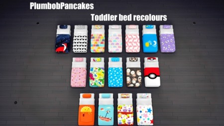 Toddler mattress recolours by Plumbobpancakes at SimsWorkshop