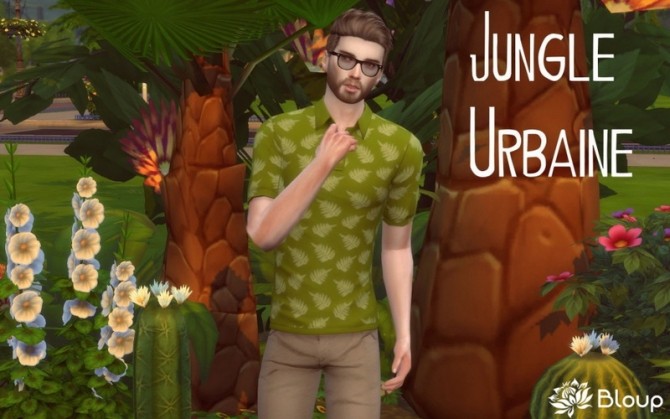 Sims 4 Jungle polos by Bloup at Sims Artists