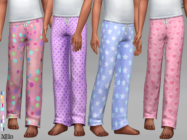 Sims 4 S4 Child PJ Bottoms by Margeh 75 at TSR