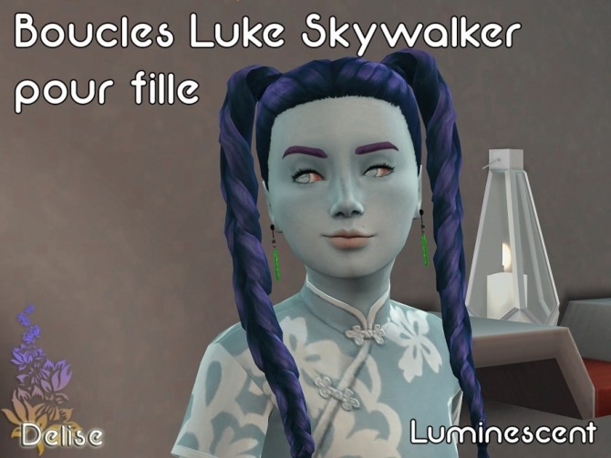 Sims 4 Star Wars earrings by Delise at Sims Artists