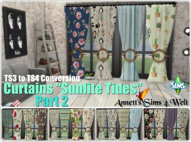 Sims 4 Sunlite Tides Curtains Conversion at Annett’s Sims 4 Welt