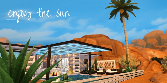 Palm Springs Bungalow by Waterwoman at Akisima » Sims 4 Updates