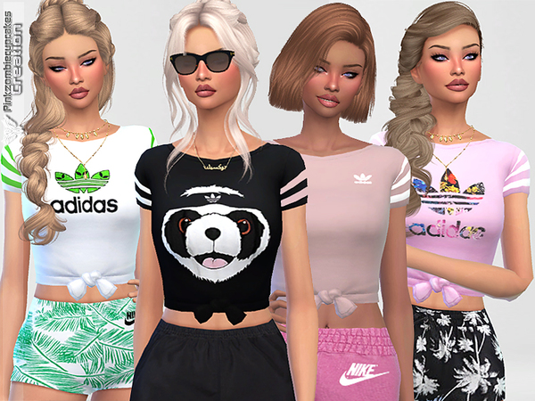 Sims 4 Sporty Tees Collection 05 by Pinkzombiecupcakes at TSR