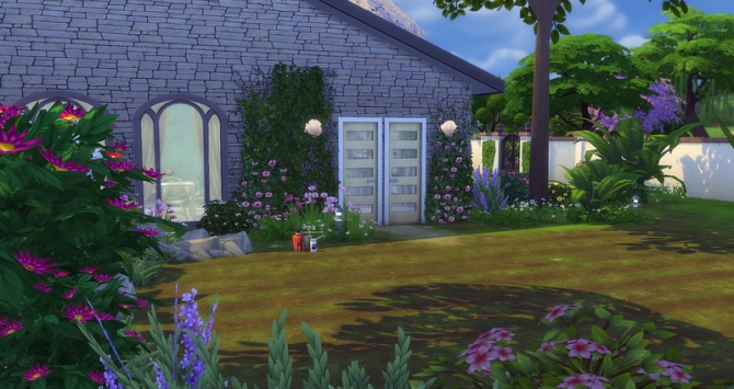 Cream house at Studio Sims Creation » Sims 4 Updates