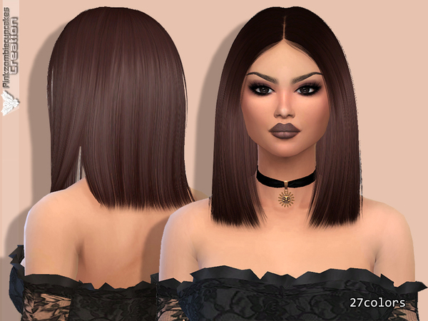 Sims 4 PZC Retexture Nightcrawler Hair Antoinette by Pinkzombiecupcakes at TSR