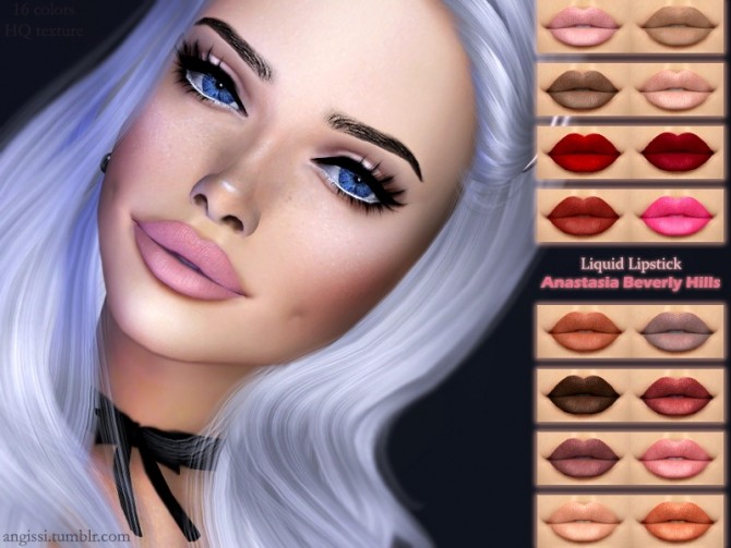 Sims 4 Liquid Lipstick at Angissi