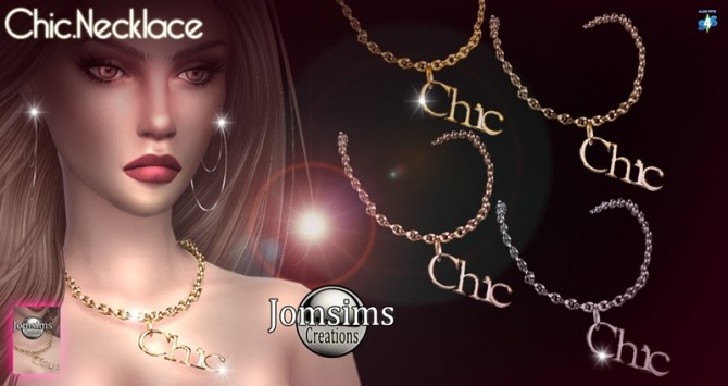 Sims 4 Chic necklace at Jomsims Creations