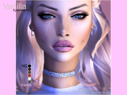 Sims 4 Vampire + Vanilla eyebrows at Angissi