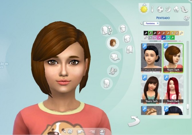 Sims 4 Innocence hair for girls at My Stuff