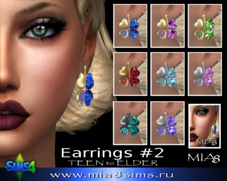 Earrings F02 at Mia8Sims