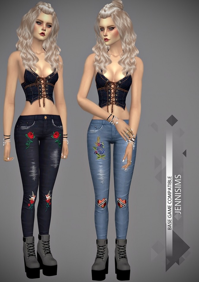 Sims 4 Skinny jeans at Jenni Sims