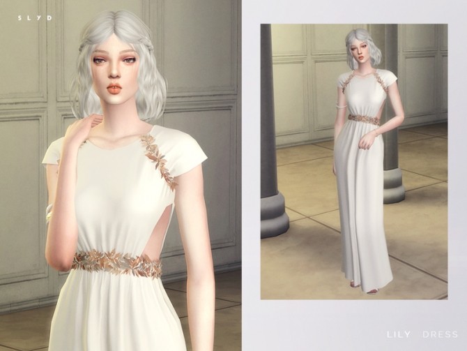 Sims 4 Lily Dress by SLYD at TSR