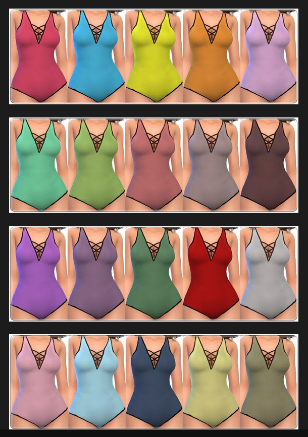 Sims 4 Eugenie swimsuits at Annett’s Sims 4 Welt