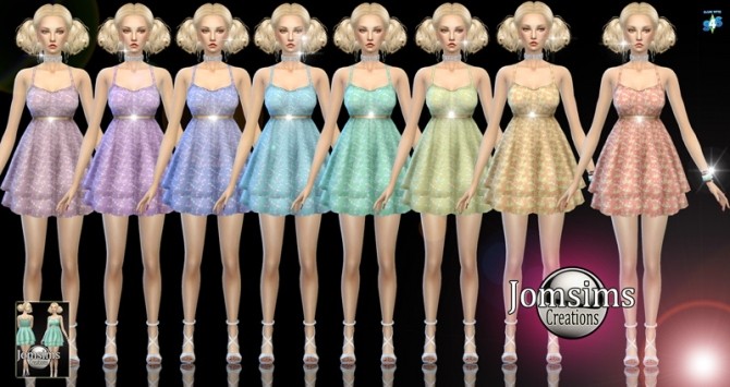 Sims 4 Zoe dress at Jomsims Creations