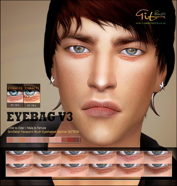Sims 4 Eyebag V3 at Tifa Sims