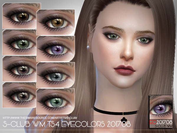 Sims 4 Eyecolors 201708 by S Club WM at TSR