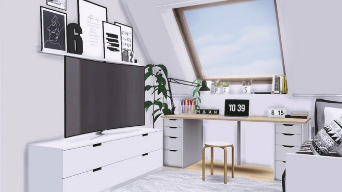 Sims 4 New office set at MXIMS