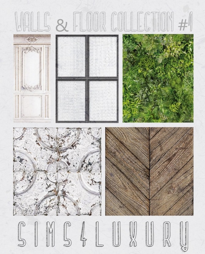 Sims 4 Walls & Floors Collection #1 at Sims4 Luxury