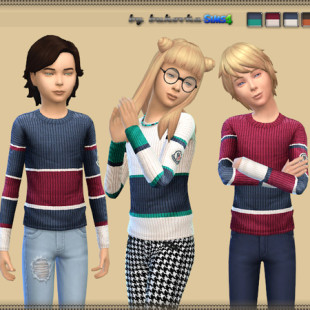 Vila Cropped Sweater by taraab at TSR » Sims 4 Updates