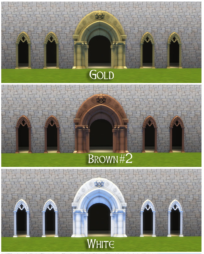 Sims 4 TSM to TS4 Medieval Arches at Historical Sims Life
