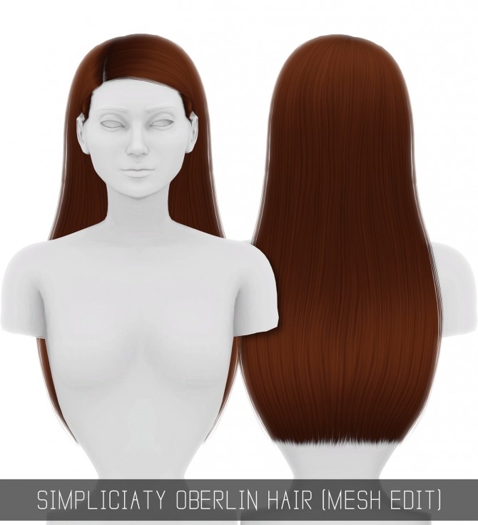 Sims 4 OBERLIN HAIR MESH EDIT at Simpliciaty