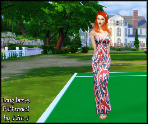 Sims 4 Long Maxi Dress Retextured at Julietoon – Julie J