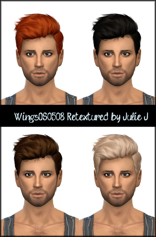 Sims 4 Wingssims OS0508 Hair Retextured at Julietoon – Julie J