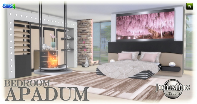 Apadum Bedroom At Jomsims Creations » Sims 4 Updates