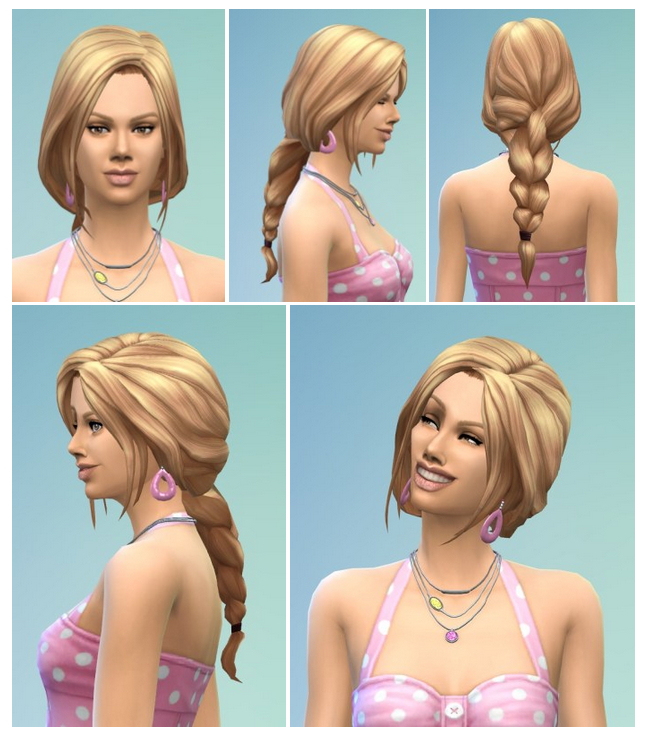 Sims 4 Jana’s Braided Ponytail at Birksches Sims Blog