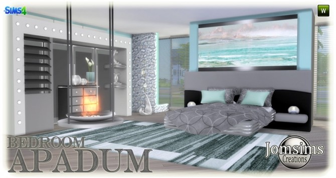 Sims 4 Apadum bedroom at Jomsims Creations