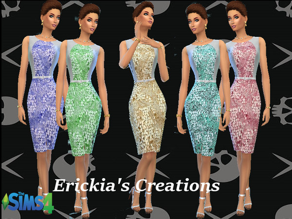 Sims 4 Simi Formal Dress by erickiacoleman at TSR