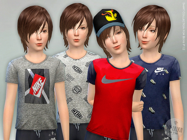 Sims 4 T Shirt Collection for Boys P12 by lillka at TSR