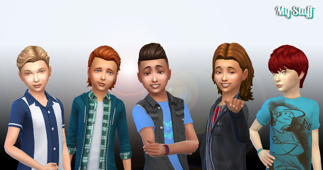 Sims 4 Boys Hair Pack 5 at My Stuff