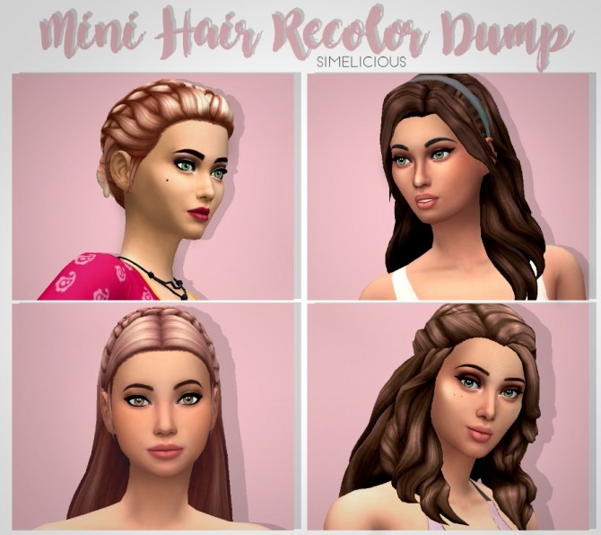 Sims 4 Hair Recolor Dump at Simelicious