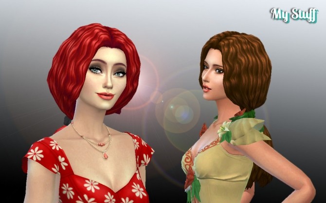 Sims 4 Waves Ponytail at My Stuff