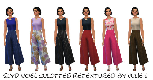 Sims 4 SLYD’s Noel Culottes Retextured by Julie J at Julietoon – Julie J