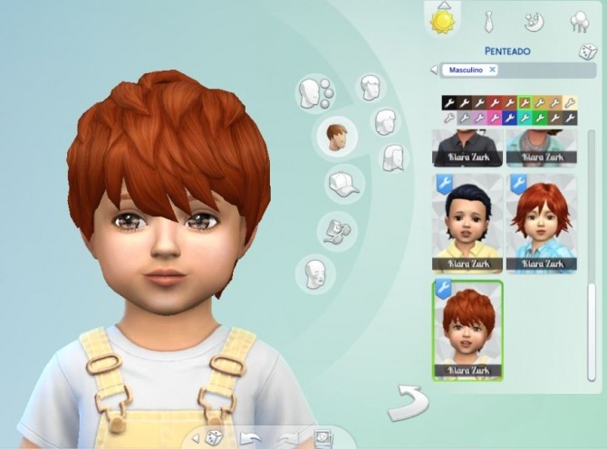 Sims 4 Messy Hair for Toddlers at My Stuff