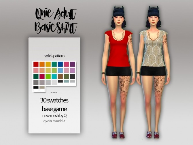 Sims 4 Basic Shirt at qvoix – escaping reality