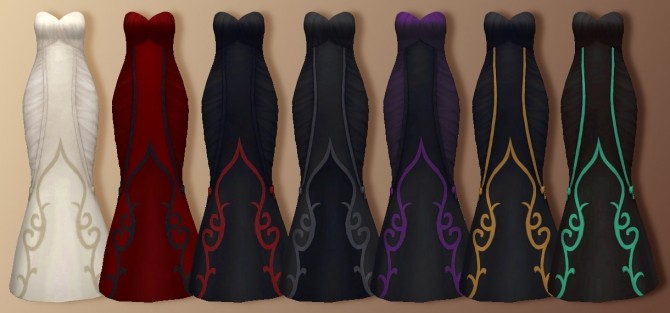 Sims 4 The REVAMPire Gown at Trillyke