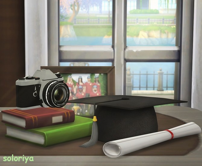 Sims 4 Graduation mini set at Soloriya
