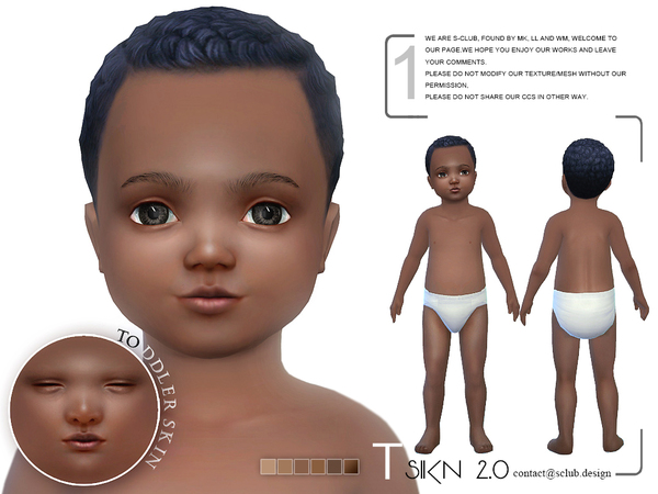 Sims 4 T skin2.0 by S Club WMLL at TSR
